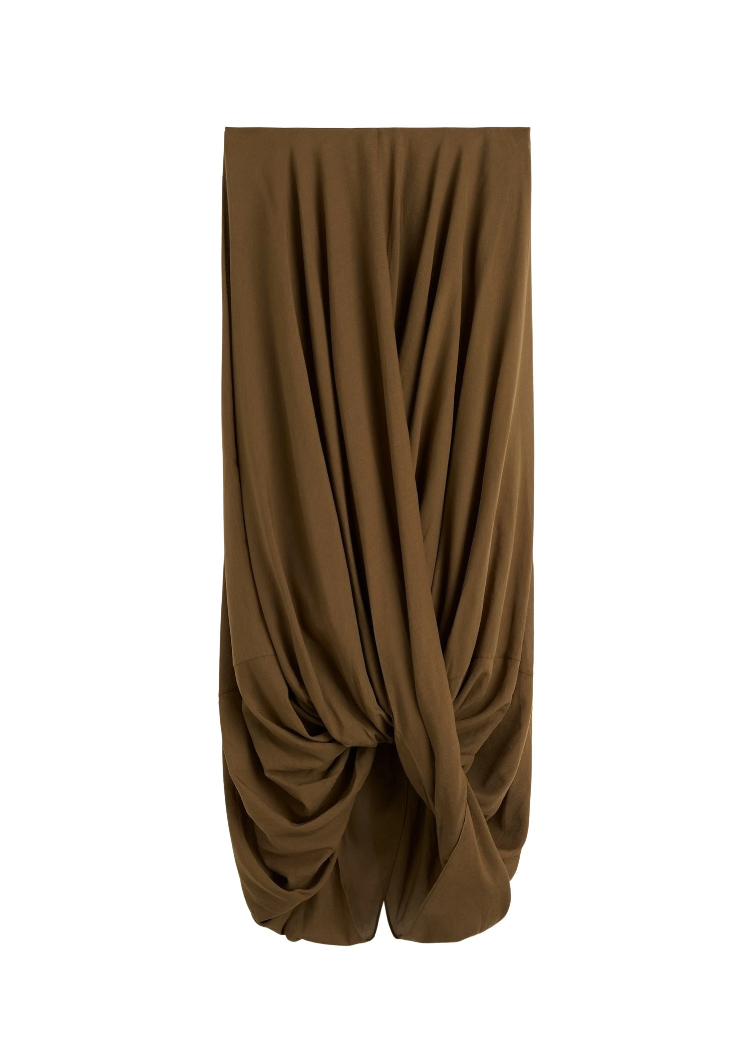 Toteme-Cocoon-skirt-in-Walnut55703_nobg Totême Cocoon skirt in Walnut - Skirts - Scandinavian Minimalist Luxury at Luxury Shoes