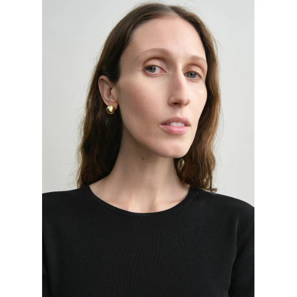Totême Compact cotton top in Black - Knitwear - Scandinavian Minimalist Luxury at Luxury Shoes 