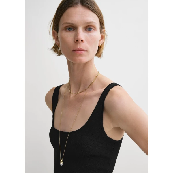 Totême Compact knit tank in Black - Knitwear - Scandinavian Minimalist Luxury at Luxury Shoes 