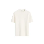 Totême Compact knit tee in Optic white - Knitwear - Scandinavian Minimalist Luxury at Luxury Shoes 