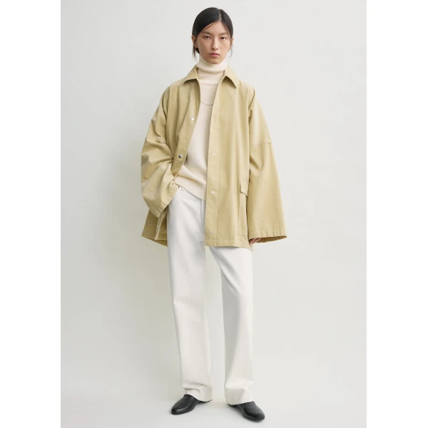 Totême Cord overshirt jacket in Beige - Jackets - Scandinavian Minimalist Luxury at Luxury Shoes 