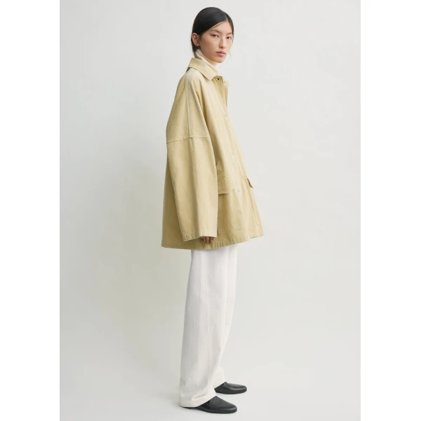 Totême Cord overshirt jacket in Beige - Jackets - Scandinavian Minimalist Luxury at Luxury Shoes 