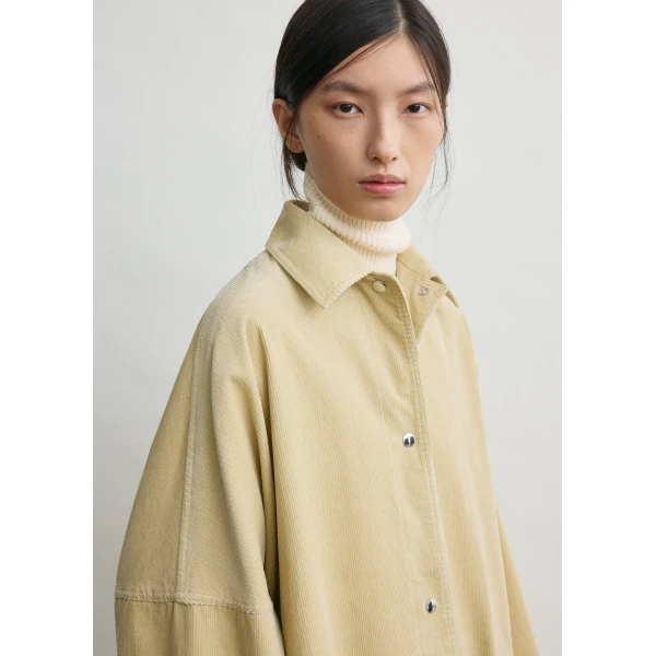 Totême Cord overshirt jacket in Beige - Jackets - Scandinavian Minimalist Luxury at Luxury Shoes 
