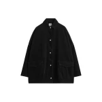 Totême Cord overshirt jacket in Black - Jackets - Scandinavian Minimalist Luxury at Luxury Shoes 