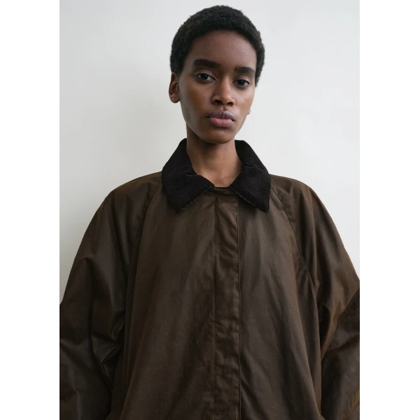 Totême Country coat in Bark - Coats - Scandinavian Minimalist Luxury at Luxury Shoes 