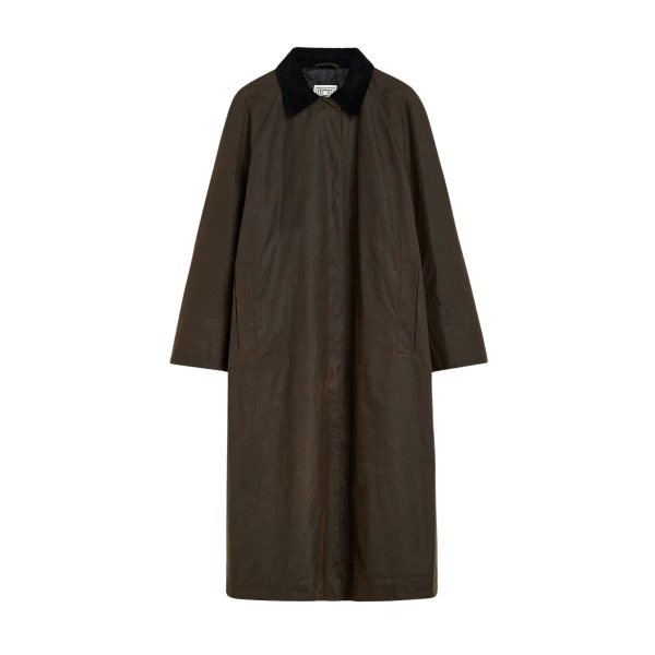 Totême Country coat in Bark - Coats - Scandinavian Minimalist Luxury at Luxury Shoes 