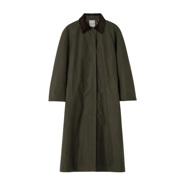 Totême Country coat in Forest - Coats - Scandinavian Minimalist Luxury at Luxury Shoes 