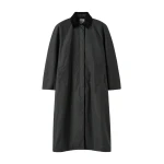 Totême Country coat in Washed black - Coats - Scandinavian Minimalist Luxury at Luxury Shoes 