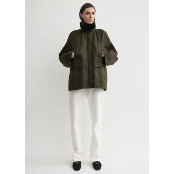 Totême Country jacket in Forest - Jackets - Scandinavian Minimalist Luxury at Luxury Shoes 