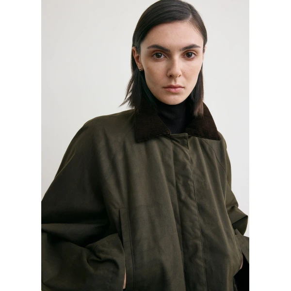 Totême Country jacket in Forest - Jackets - Scandinavian Minimalist Luxury at Luxury Shoes 