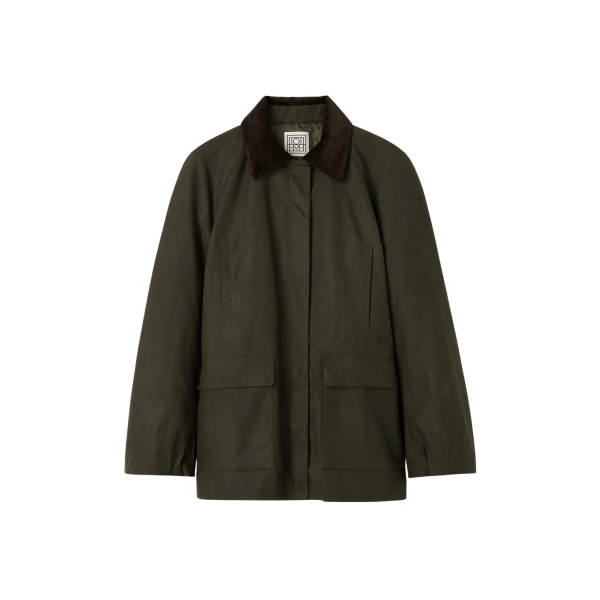 Totême Country jacket in Forest - Jackets - Scandinavian Minimalist Luxury at Luxury Shoes 