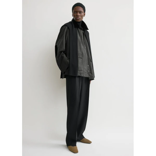 Totême Country jacket in Washed black - Jackets - Scandinavian Minimalist Luxury at Luxury Shoes 