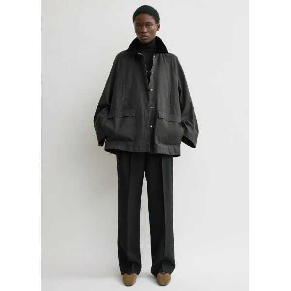 Totême Country jacket in Washed black - Jackets - Scandinavian Minimalist Luxury at Luxury Shoes 