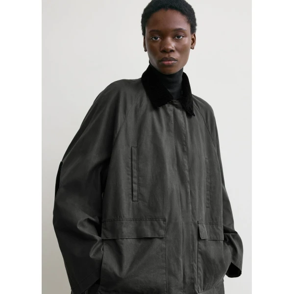 Totême Country jacket in Washed black - Jackets - Scandinavian Minimalist Luxury at Luxury Shoes 