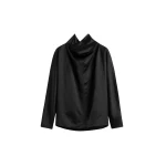 Toteme-Cowl-neck-blouse-in-Black19002_nobg Totême Cowl neck blouse in Black - Tops - Scandinavian Minimalist Luxury at Luxury Shoes