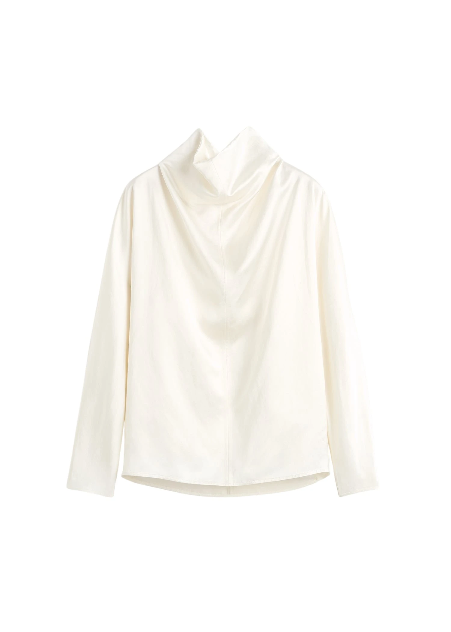 Toteme-Cowl-neck-blouse-in-White51048_nobg Totême Cowl neck blouse in White - Tops - Scandinavian Minimalist Luxury at Luxury Shoes