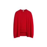 Toteme-Crew-cape-knit-in-Poppy96614_nobg Totême Crew cape knit in Poppy - Knitwear - Scandinavian Minimalist Luxury at Luxury Shoes