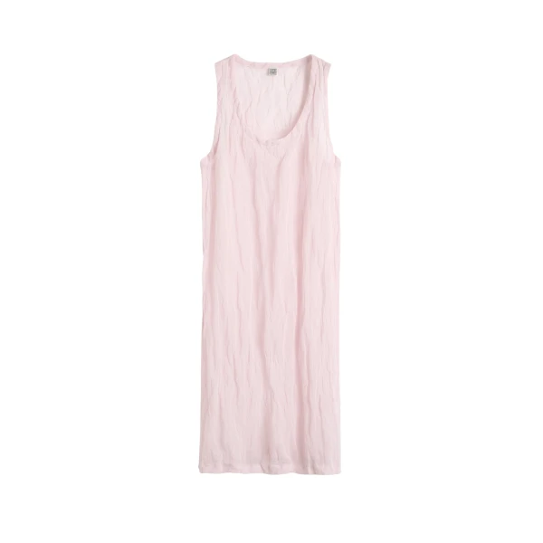 Totême Crinkled gauze tank dress in Bloom - Dresses - Scandinavian Minimalist Luxury at Luxury Shoes 