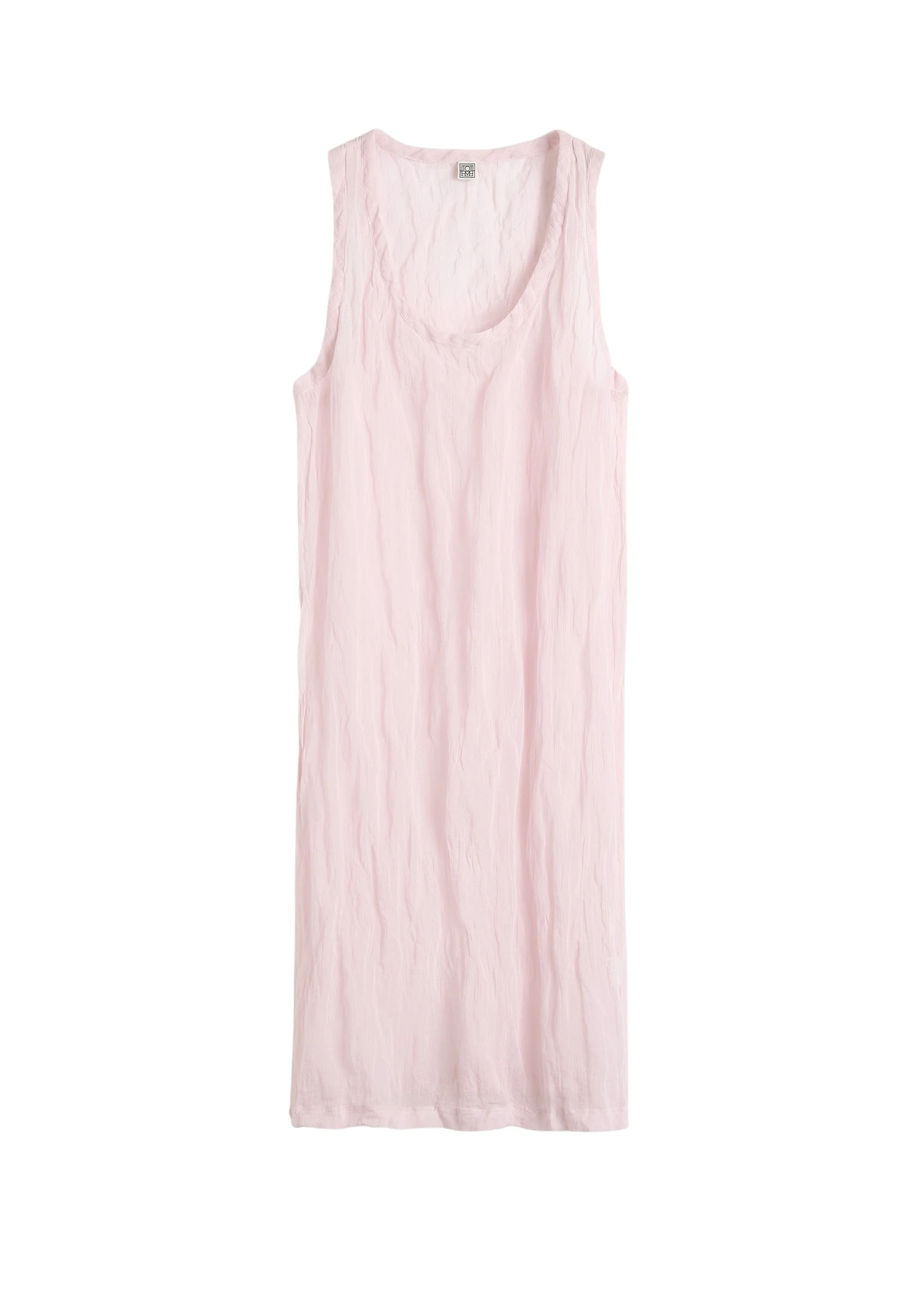 Toteme-Crinkled-gauze-tank-dress-in-Bloom58193_nobg Totême Crinkled gauze tank dress in Bloom - Dresses - Scandinavian Minimalist Luxury at Luxury Shoes