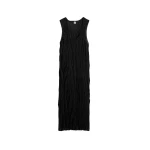 Totême Crinkled knit tank dress in Black - Dresses - Scandinavian Minimalist Luxury at Luxury Shoes 