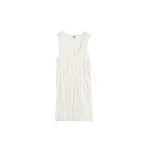 Totême Crinkled knit tank in White - Knitwear - Scandinavian Minimalist Luxury at Luxury Shoes 