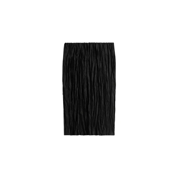 Totême Crinkled linen skirt in Black - Skirts - Scandinavian Minimalist Luxury at Luxury Shoes 