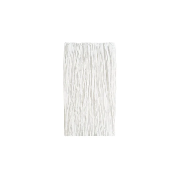 Totême Crinkled linen skirt in White - Skirts - Scandinavian Minimalist Luxury at Luxury Shoes 