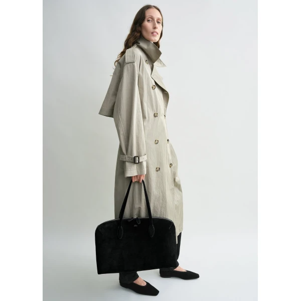 Totême Crisp summer trench in Clay - Coats - Scandinavian Minimalist Luxury at Luxury Shoes 