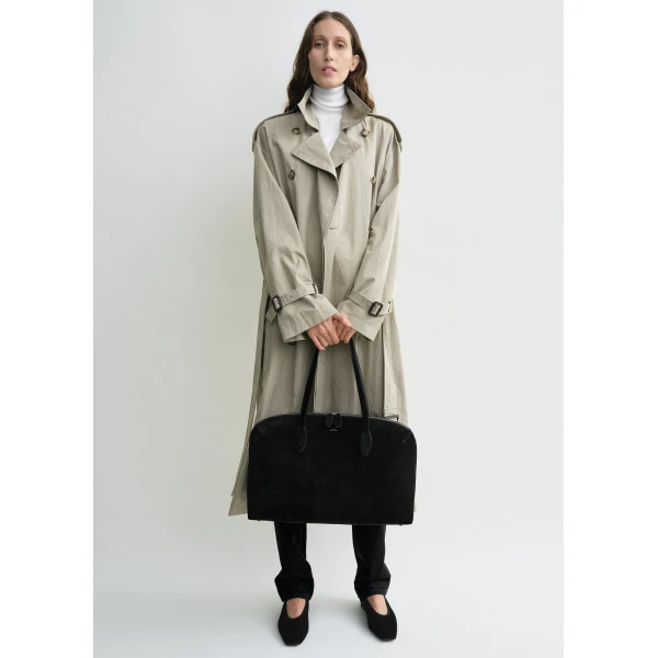 Totême Crisp summer trench in Clay - Coats - Scandinavian Minimalist Luxury at Luxury Shoes 