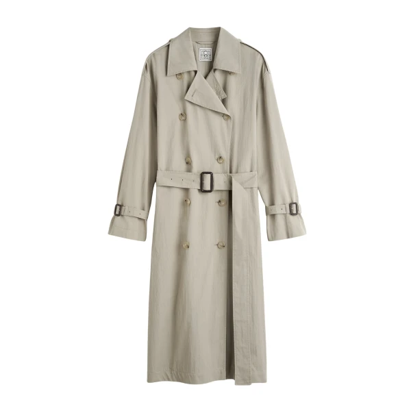 Totême Crisp summer trench in Clay - Coats - Scandinavian Minimalist Luxury at Luxury Shoes 