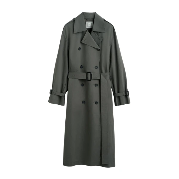 Totême Crisp summer trench in Taupe - Coats - Scandinavian Minimalist Luxury at Luxury Shoes 