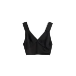 Totême Cropped satin camisole in Black - Tops - Scandinavian Minimalist Luxury at Luxury Shoes 