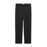 Totême Cropped suit trousers washed in Black - Pants - Scandinavian Minimalist Luxury at Luxury Shoes 