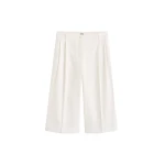 Totême Cropped trousers in White - Pants - Scandinavian Minimalist Luxury at Luxury Shoes 