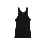Totême Curved rib tank in Black - Tops - Scandinavian Minimalist Luxury at Luxury Shoes 