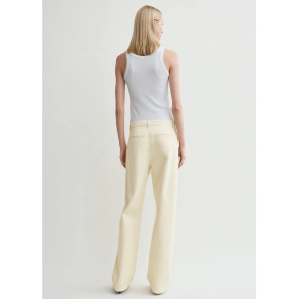 Totême Curved rib tank in White - Tops - Scandinavian Minimalist Luxury at Luxury Shoes 