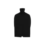 Totême Double-knit cape knit in Black - Knitwear - Scandinavian Minimalist Luxury at Luxury Shoes 