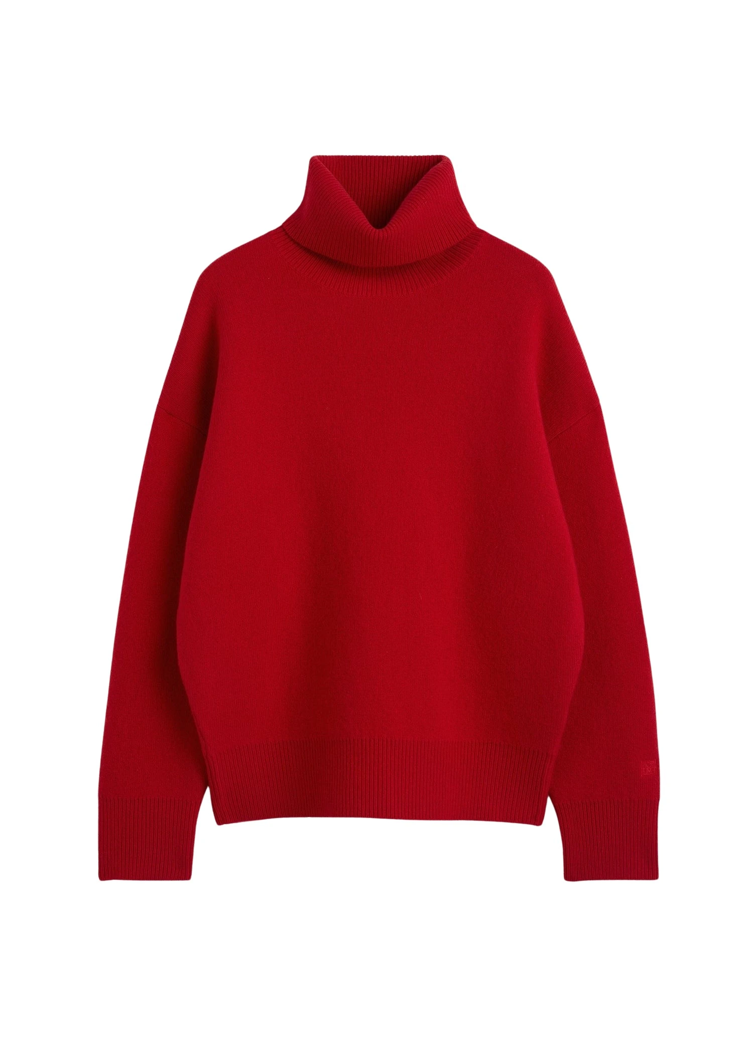 Toteme-Double-knit-turtleneck-in-Poppy75029_nobg Totême Double-knit turtleneck in Poppy - Knitwear - Scandinavian Minimalist Luxury at Luxury Shoes