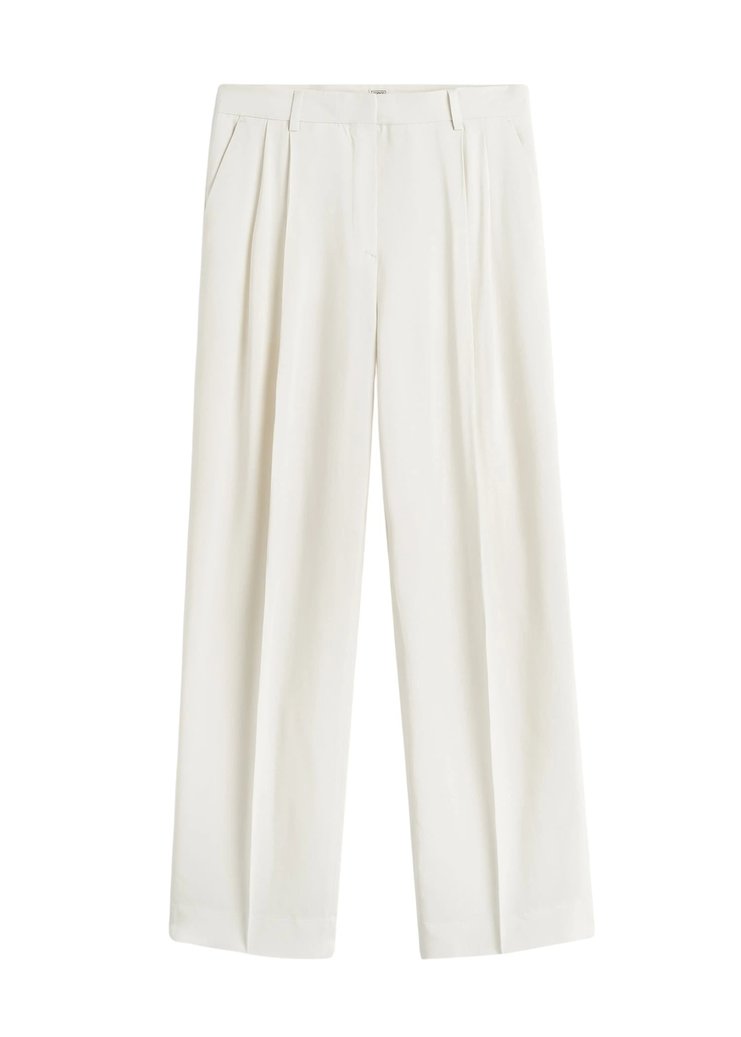 Toteme-Double-pleat-fluid-trousers-in-Ecru88017_nobg Totême Double-pleat fluid trousers in Ecru - Pants - Scandinavian Minimalist Luxury at Luxury Shoes