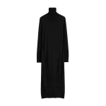 Totême Double-sleeve turtleneck dress in Black - Dresses - Scandinavian Minimalist Luxury at Luxury Shoes 