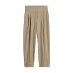 Toteme-Draped-balloon-trousers-in-Overcast-beige57025_nobg Totême Draped balloon trousers in Overcast beige - Pants - Scandinavian Minimalist Luxury at Luxury Shoes