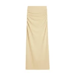 Totême Draped jersey skirt in Buttercup - Skirts - Scandinavian Minimalist Luxury at Luxury Shoes 