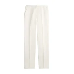 Totême Easy raw edge trousers in White - Pants - Scandinavian Minimalist Luxury at Luxury Shoes 