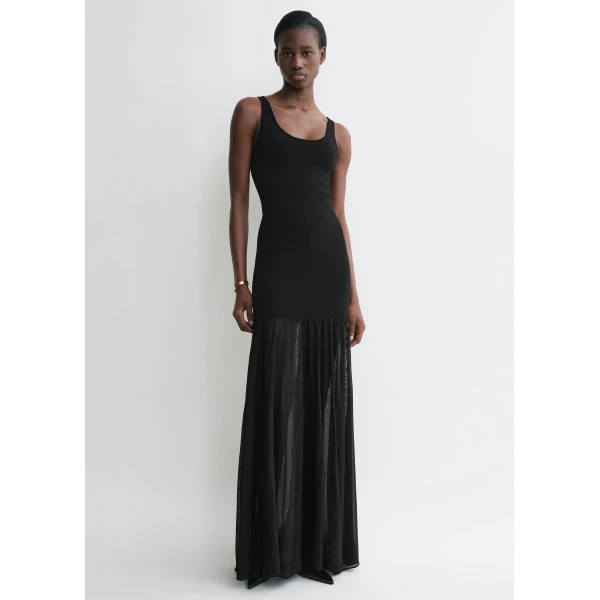 Totême Evening tank dress in Black - Dresses - Scandinavian Minimalist Luxury at Luxury Shoes 