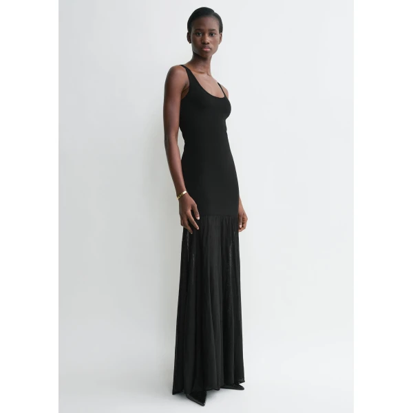 Totême Evening tank dress in Black - Dresses - Scandinavian Minimalist Luxury at Luxury Shoes 
