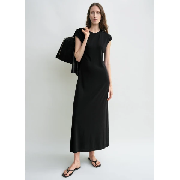Totême Everyday dress in Black - Dresses - Scandinavian Minimalist Luxury at Luxury Shoes 
