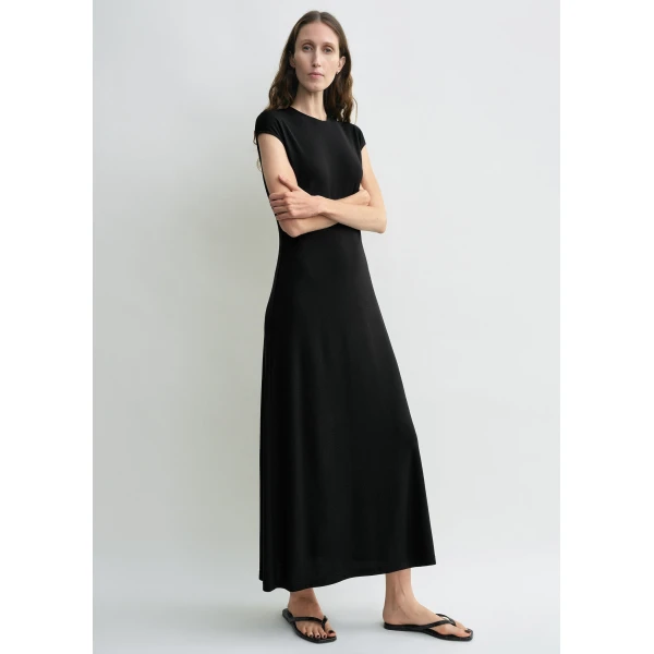 Totême Everyday dress in Black - Dresses - Scandinavian Minimalist Luxury at Luxury Shoes 