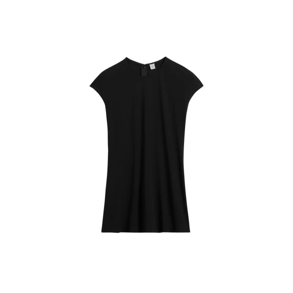 Totême Everyday top in Black - Tops - Scandinavian Minimalist Luxury at Luxury Shoes 