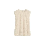 Totême Feathered-jersey top in Eggshell - Tops - Scandinavian Minimalist Luxury at Luxury Shoes 