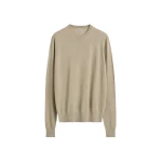 Totême Fine crew knit in Fawn - Knitwear - Scandinavian Minimalist Luxury at Luxury Shoes 